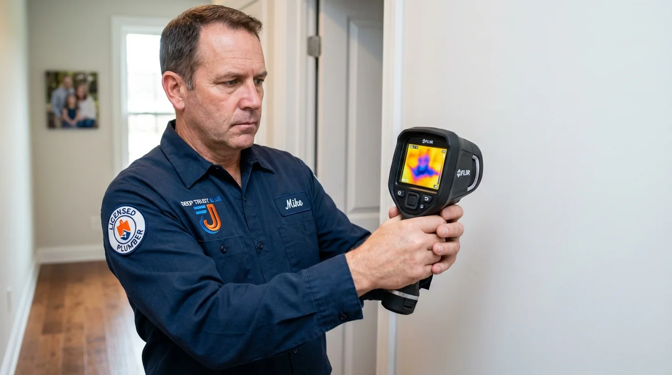 Thermal imaging leak detection by Johns Plumbing LLC in Paw Paw